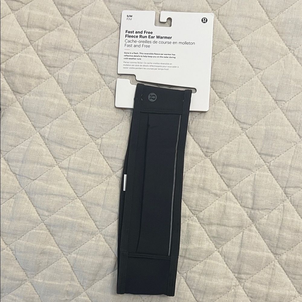Lululemon Fast and Free Fleece Run Ear Warmer, S/M
